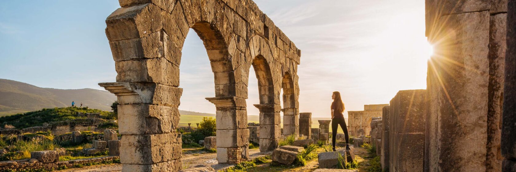 Roman Ruins of Volubilis, Meknes, Morocco.