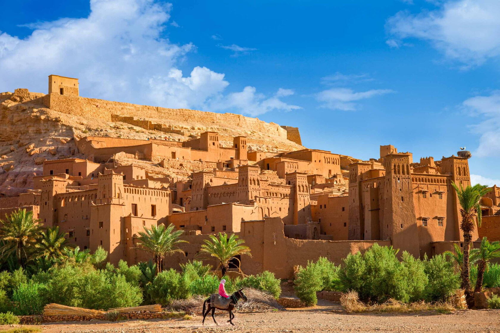 The magnificent fort of the Kasbah Ait Benhaddou.